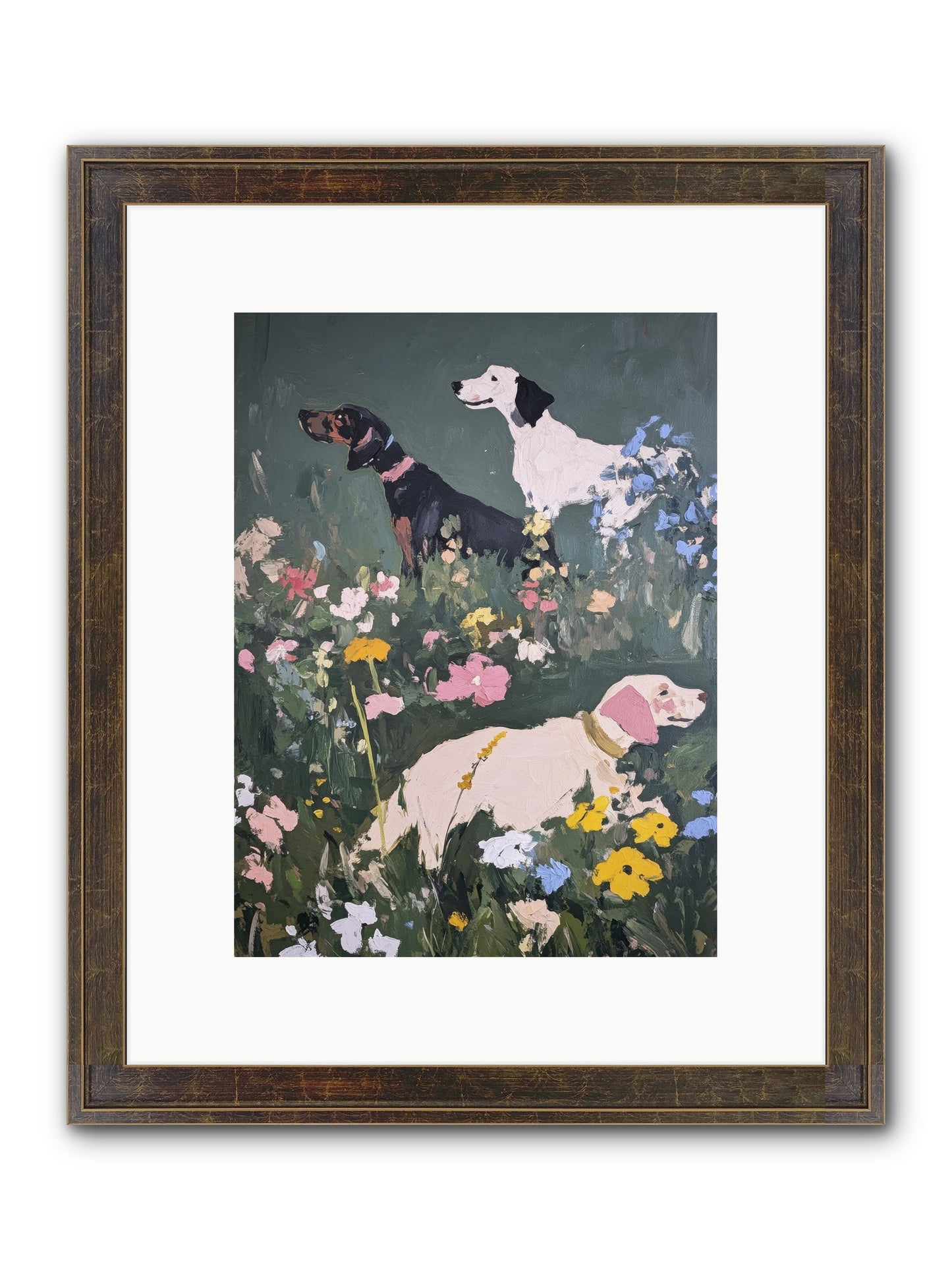 Celestial Watching No.2 Framed Print - Slimwoods Black/Gold 9x12
