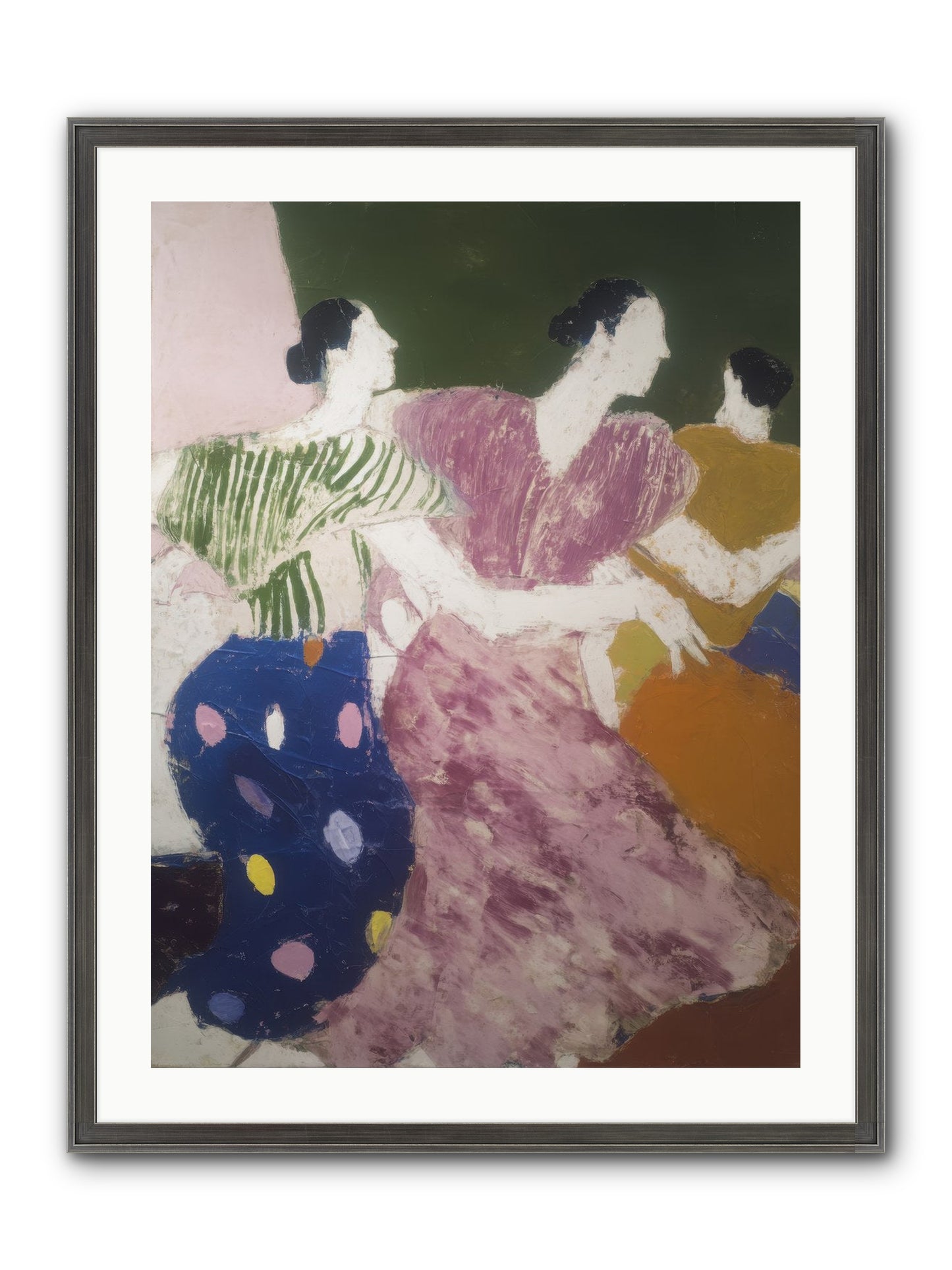 Centered Framed Print - Slimwoods Black/Silver 24x32