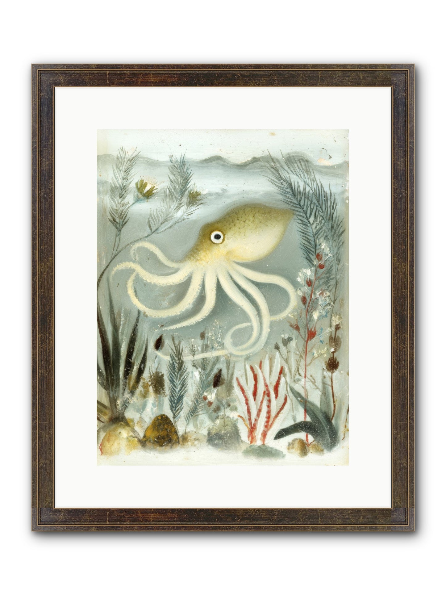 Cerulean Dreams Framed Print - Slimwoods Black/Gold 12x16
