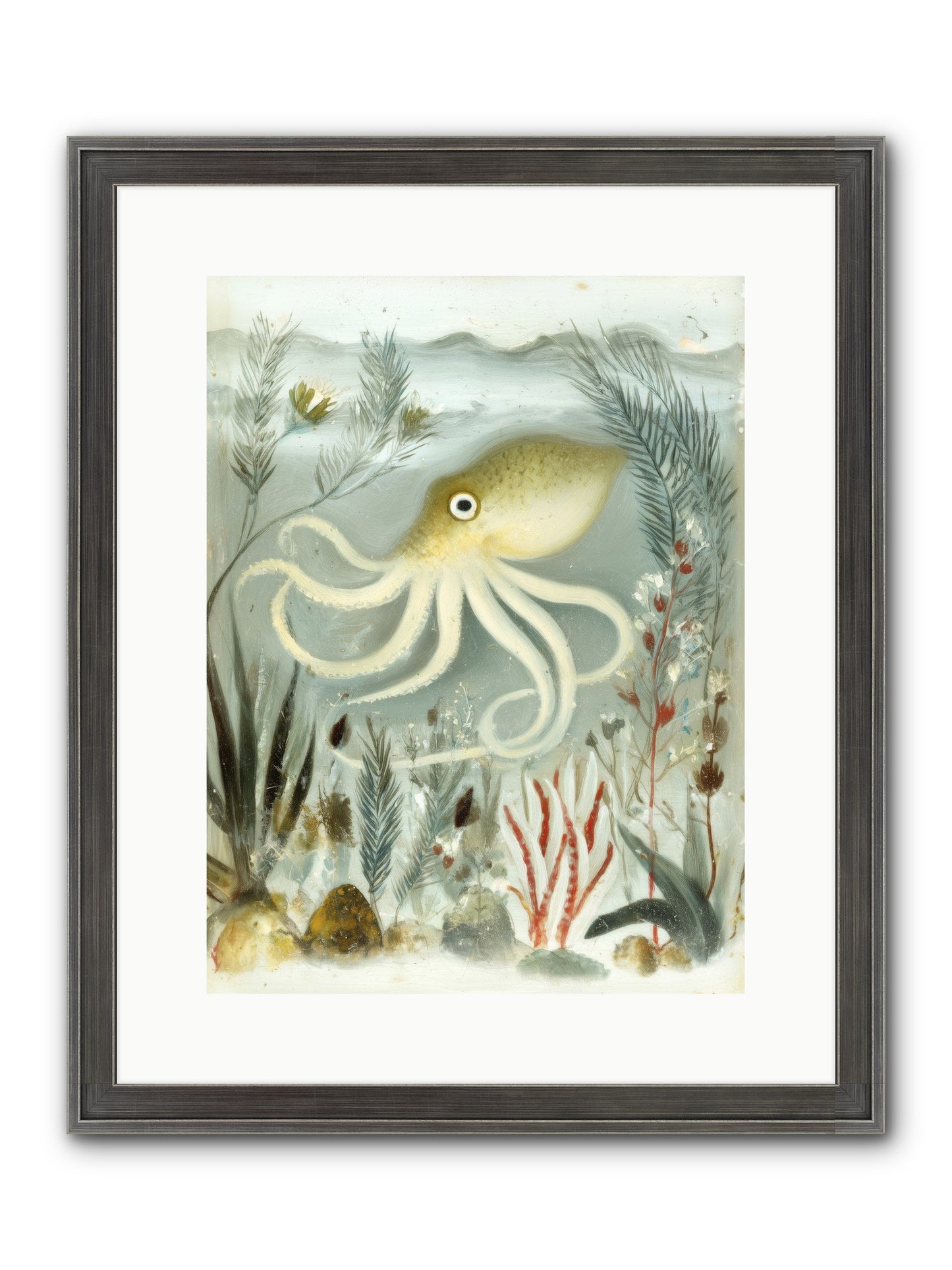 Cerulean Dreams Framed Print - Slimwoods Black/Silver 12x16