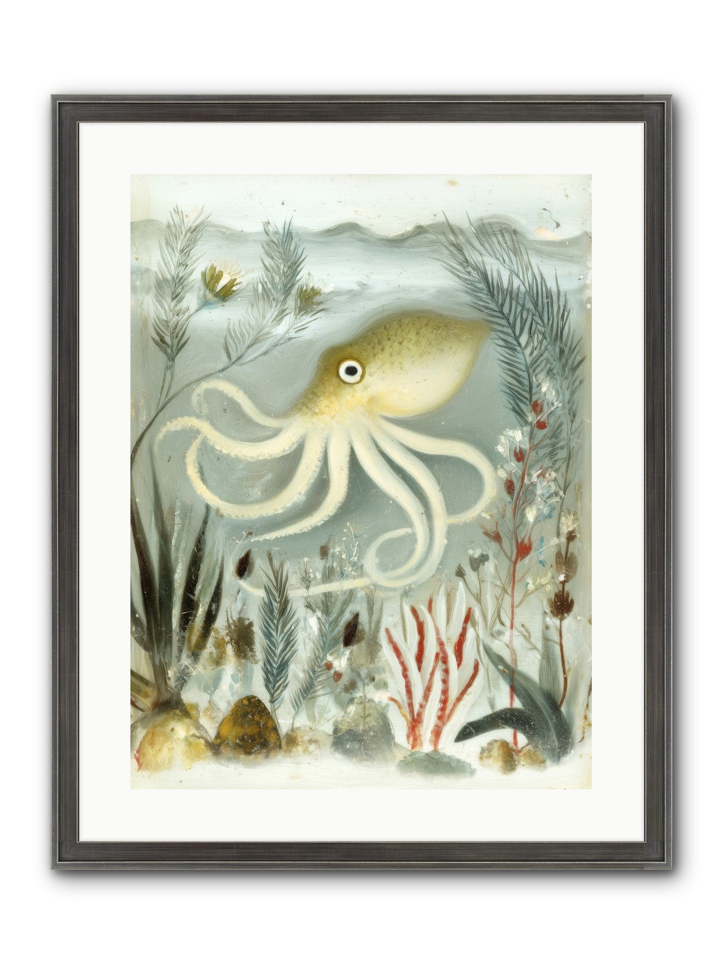 Cerulean Dreams Framed Print - Slimwoods Black/Silver 18x24