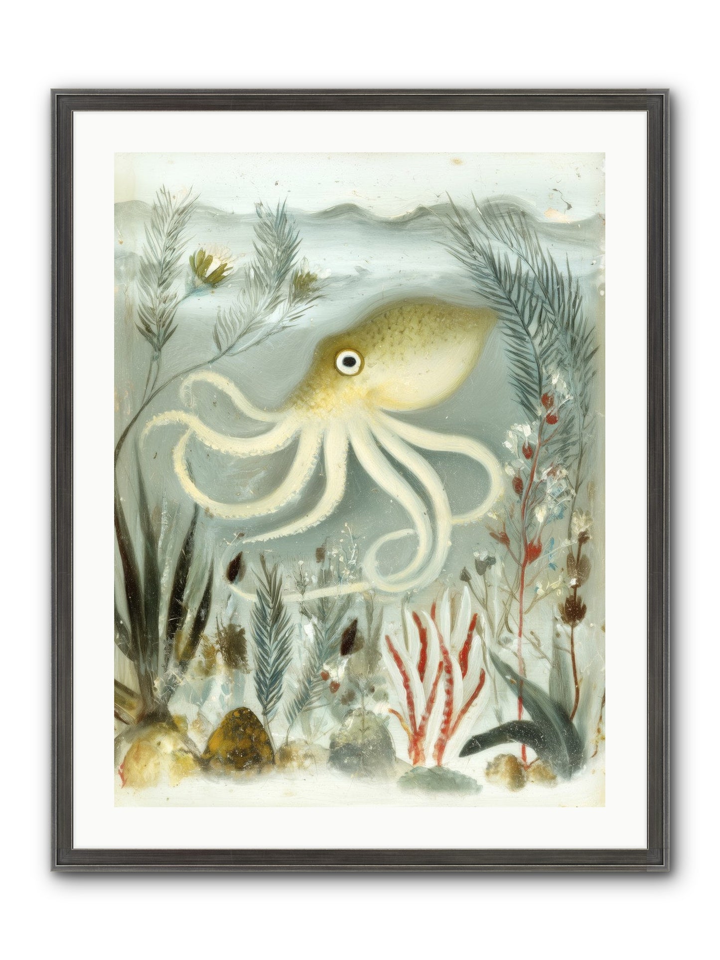 Cerulean Dreams Framed Print - Slimwoods Black/Silver 24x32