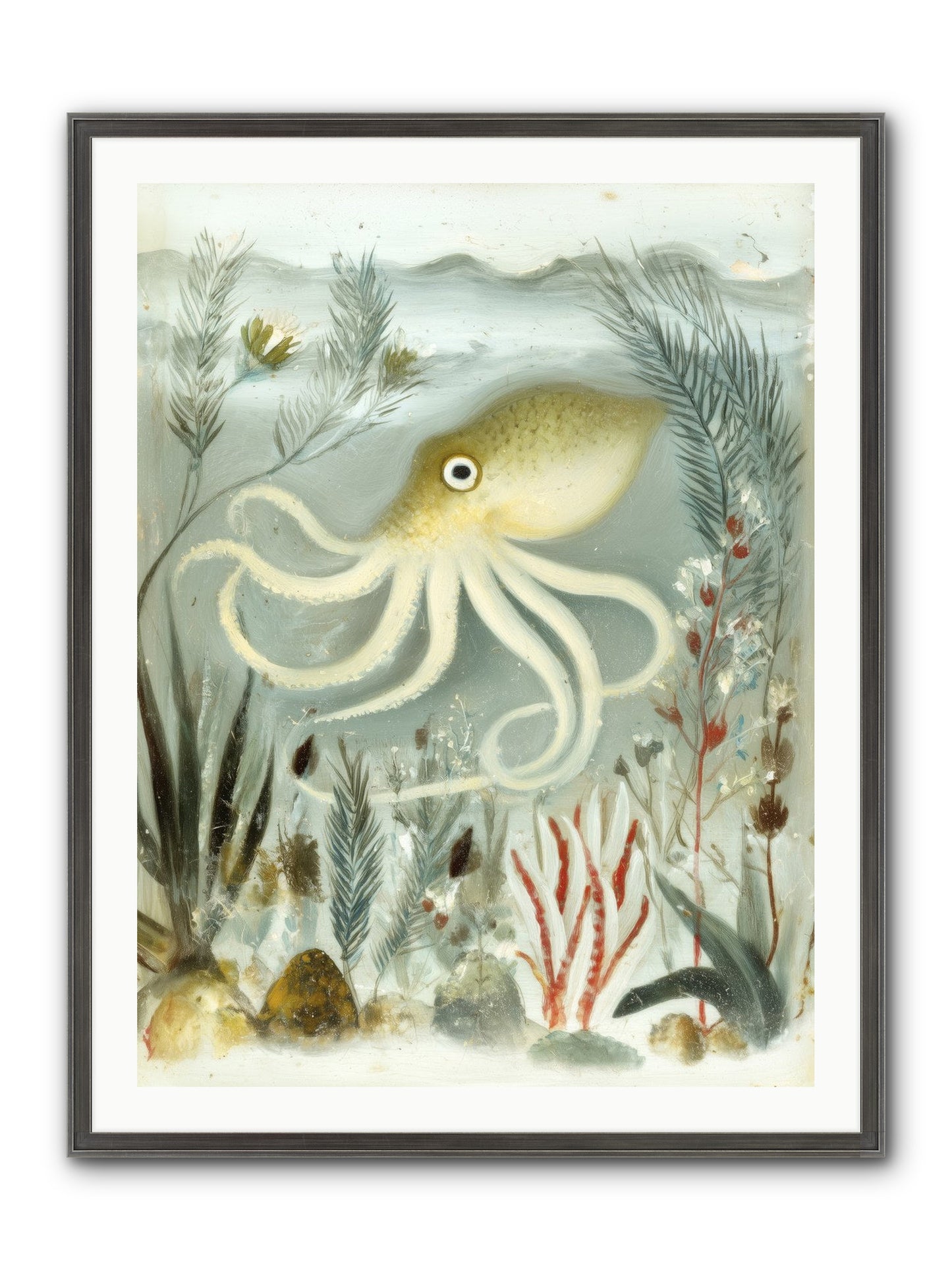 Cerulean Dreams Framed Print - Slimwoods Black/Silver 30x40