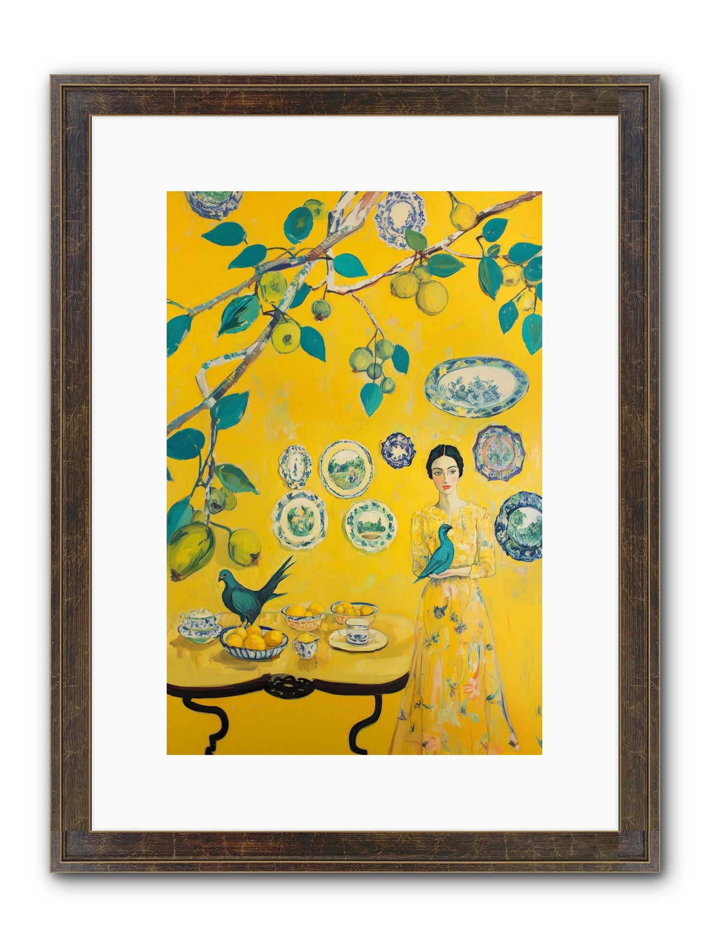 Château Soleil Framed Print - Slimwoods Black/Gold 10x15