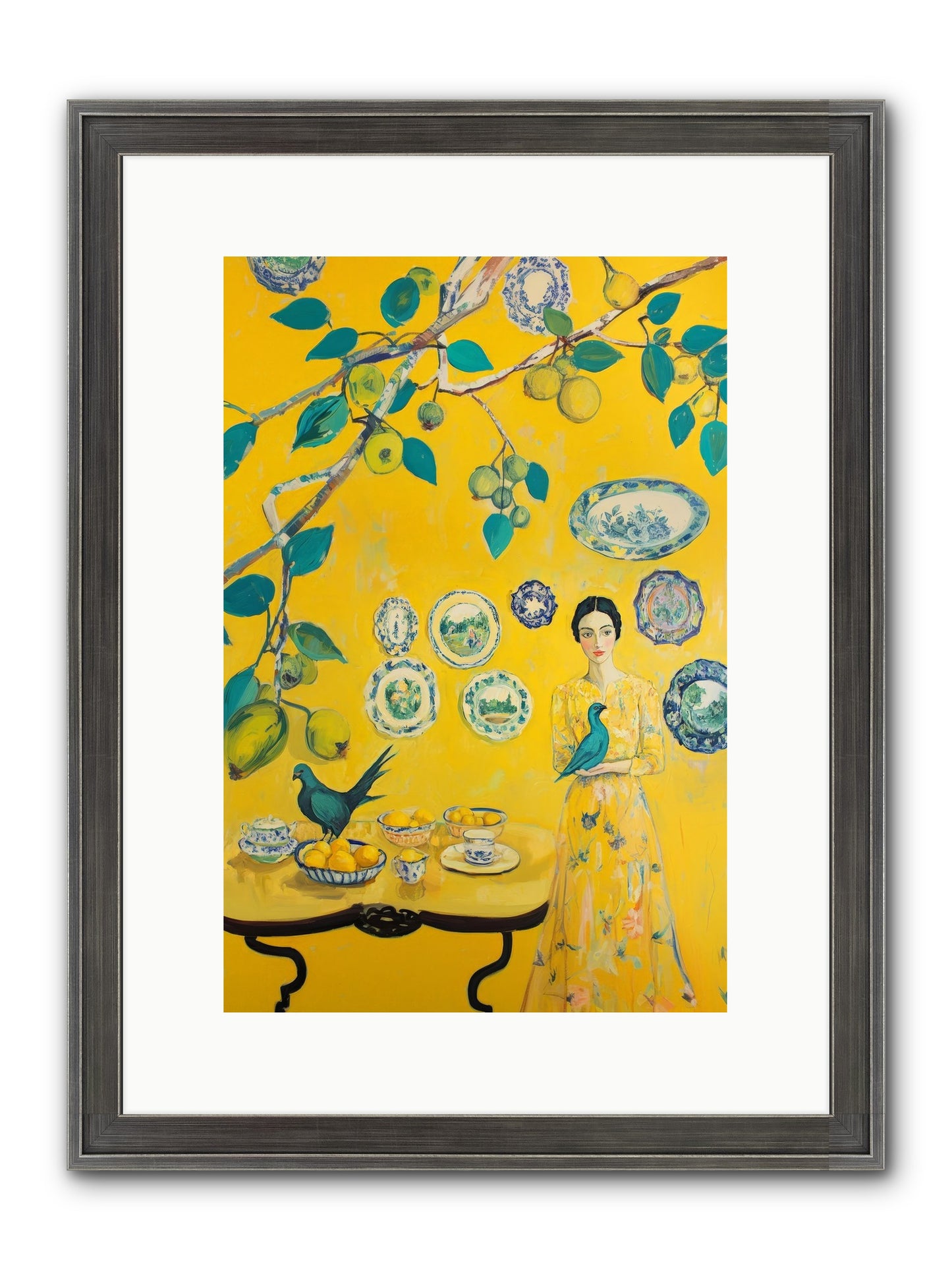 Château Soleil Framed Print - Slimwoods Black/Silver 10x15