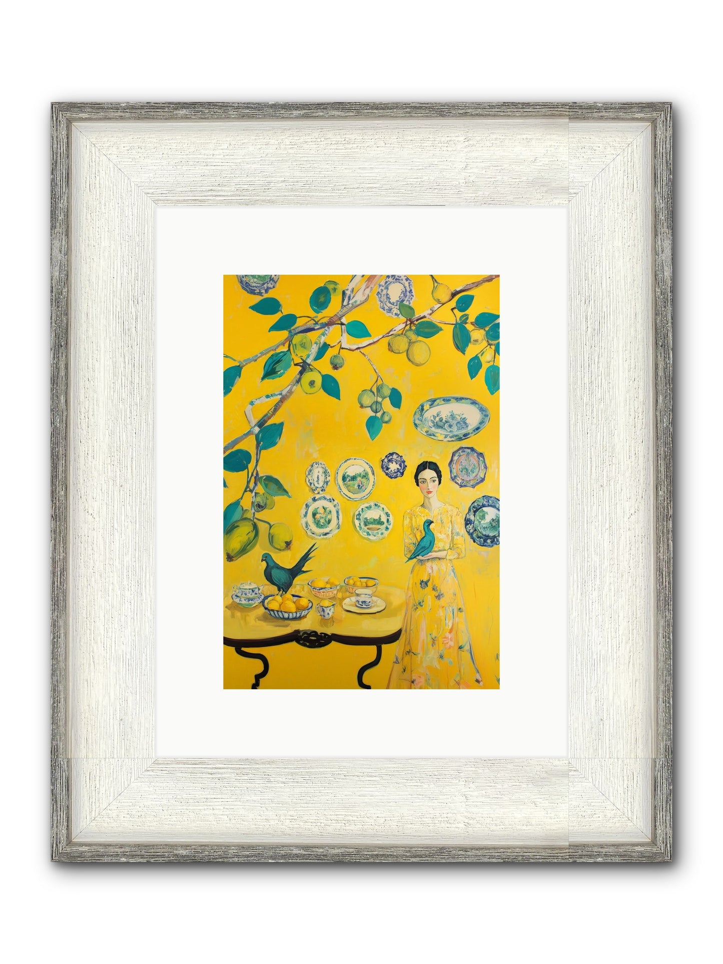 Château Soleil Framed Print - Driftwood White 8x12
