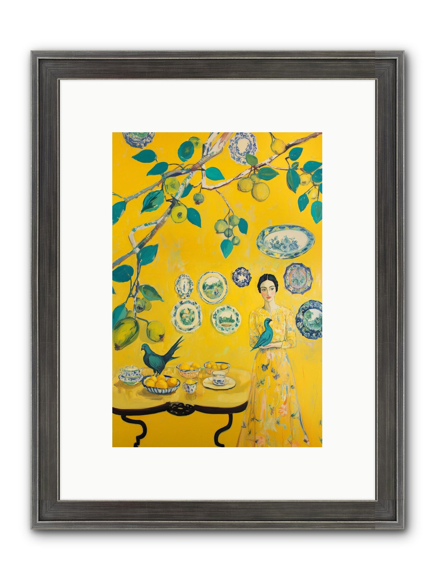 Château Soleil Framed Print - Slimwoods Black/Silver 8x12
