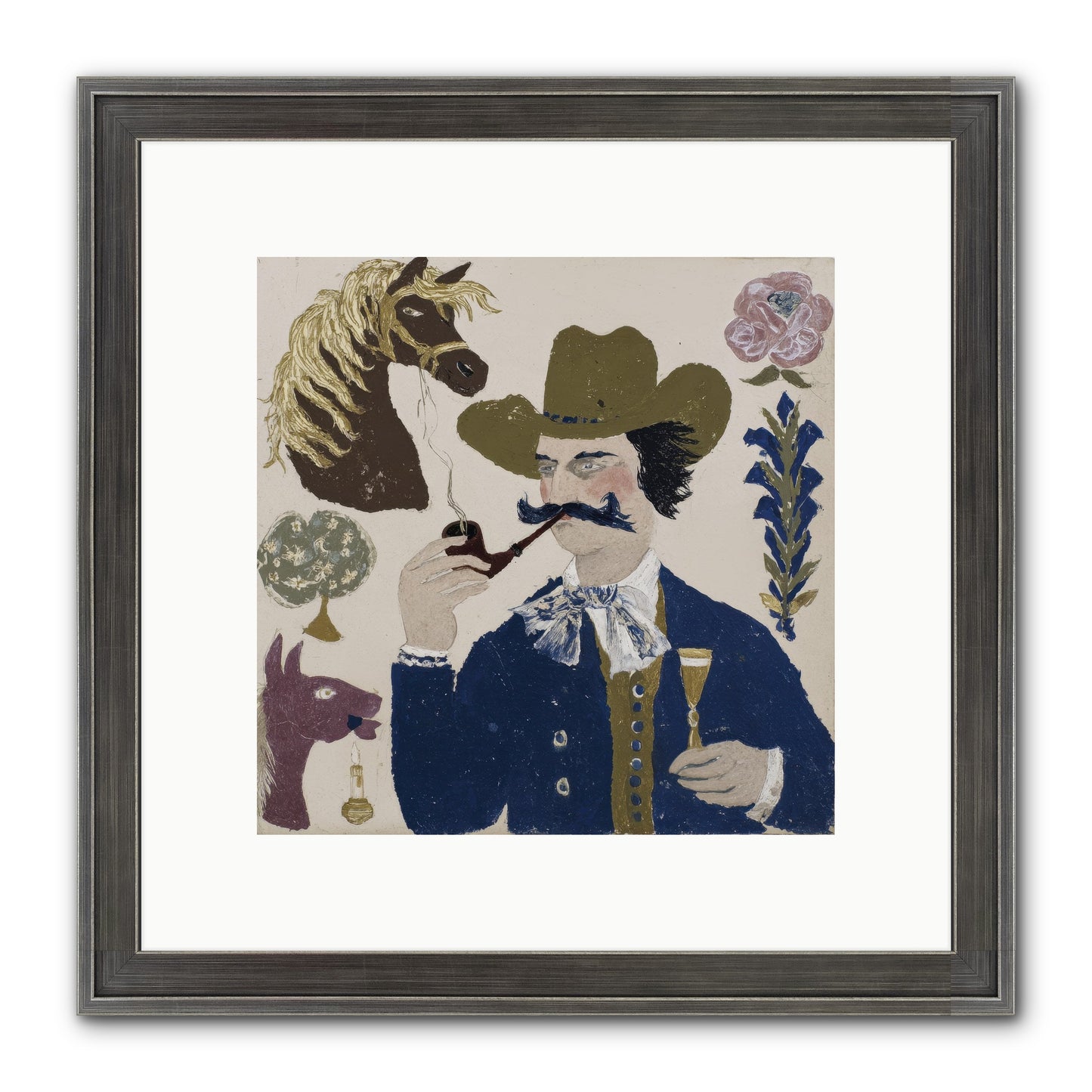 Champagne Before Noon Framed Print - Slimwoods Black/Silver 10x10