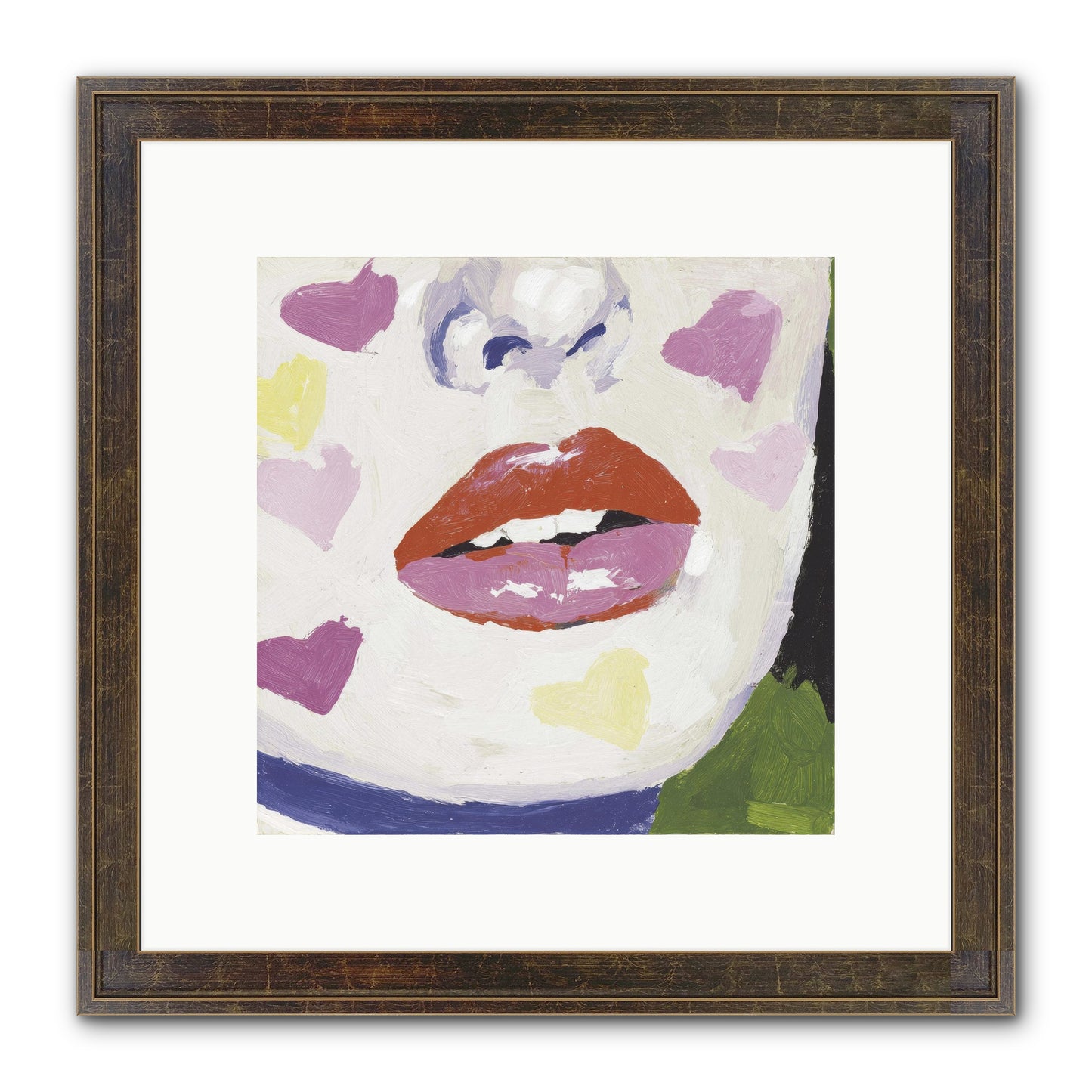 Champagne & Confessions Framed Print - Slimwoods Black/Gold 10x10