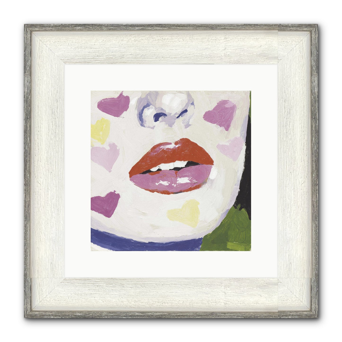 Champagne & Confessions Framed Print - Driftwood White 12x12