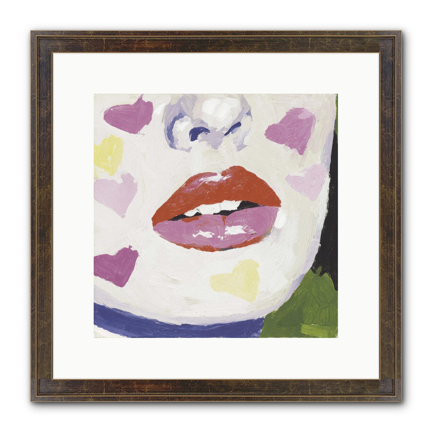 Champagne & Confessions Framed Print - Slimwoods Black/Gold 12x12