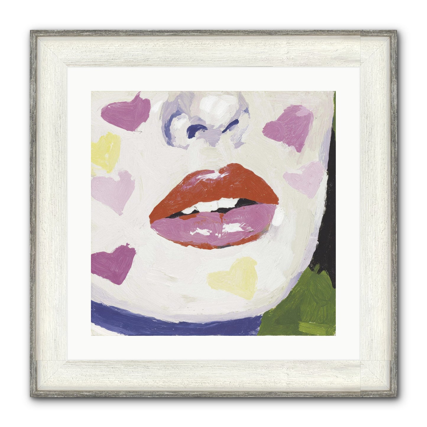 Champagne & Confessions Framed Print - Driftwood White 20x20