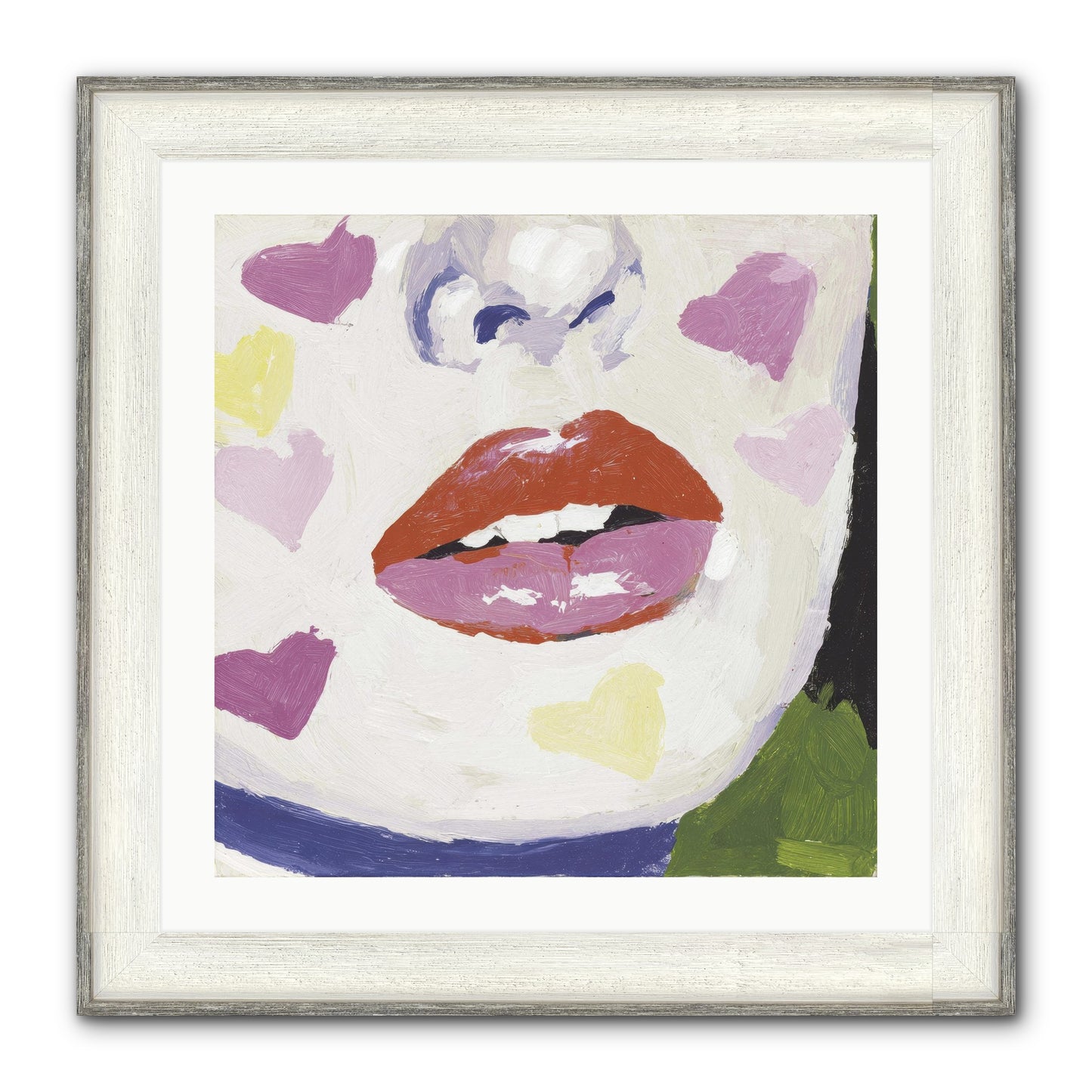 Champagne & Confessions Framed Print - Driftwood White 24x24