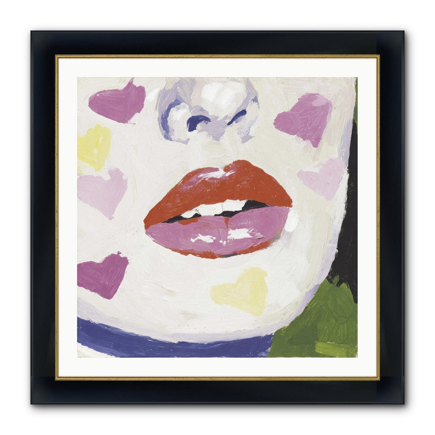 Champagne & Confessions Framed Print - Wide Black w/Gold 30x30