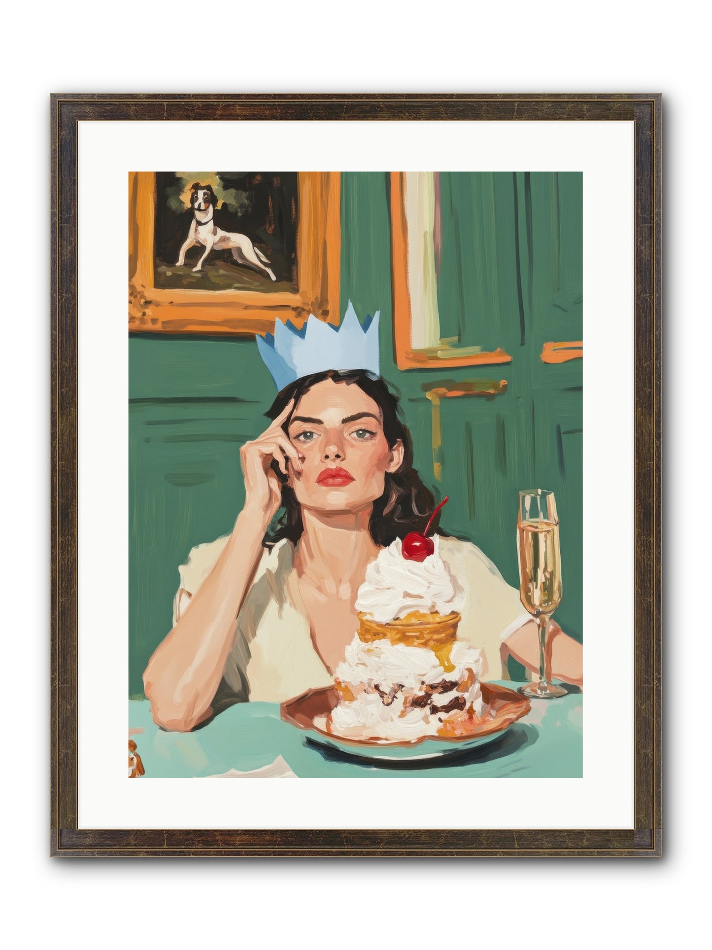 Champagne Toast To Everything Framed Print - Slimwoods Black/Gold 18x24
