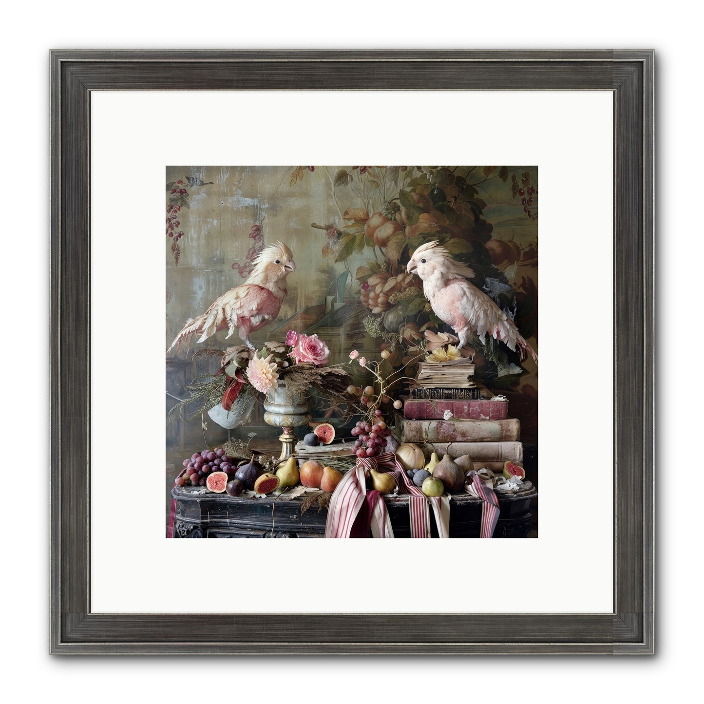 Chansons From Gilded Aviaries Framed Print - Slimwoods Black/Silver 10x10