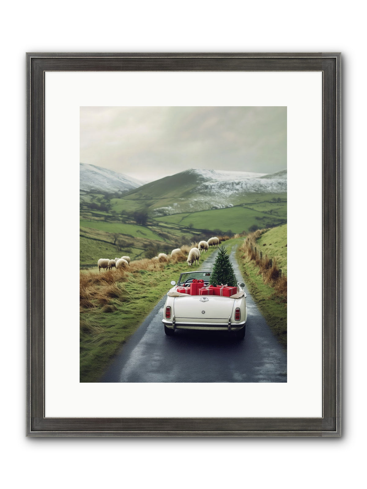 Chariot De Joie Framed Print - Slimwoods Black/Silver 12x16