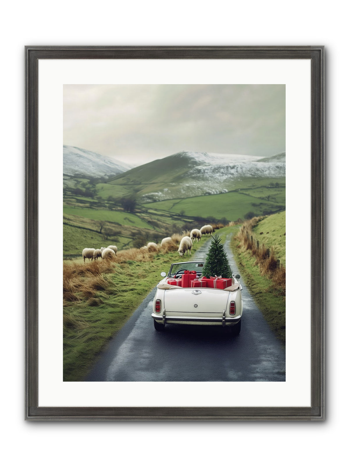 Chariot De Joie Framed Print - Slimwoods Black/Silver 18x24