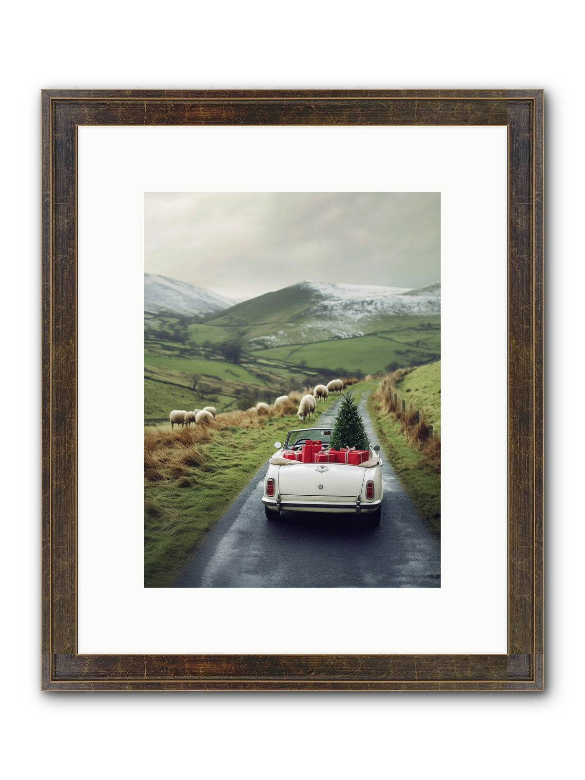 Chariot De Joie Framed Print - Slimwoods Black/Gold 9x12