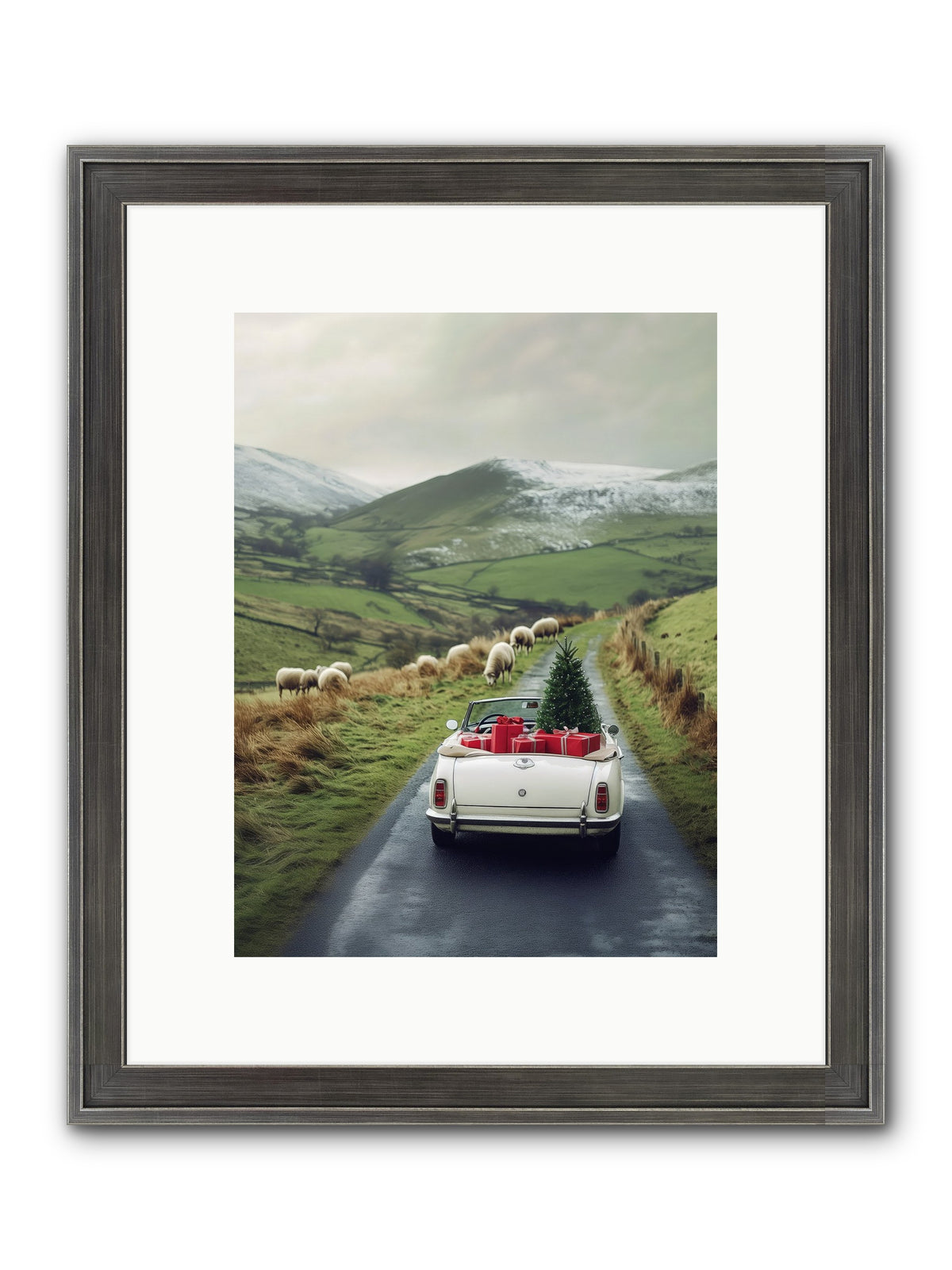 Chariot De Joie Framed Print - Slimwoods Black/Silver 9x12