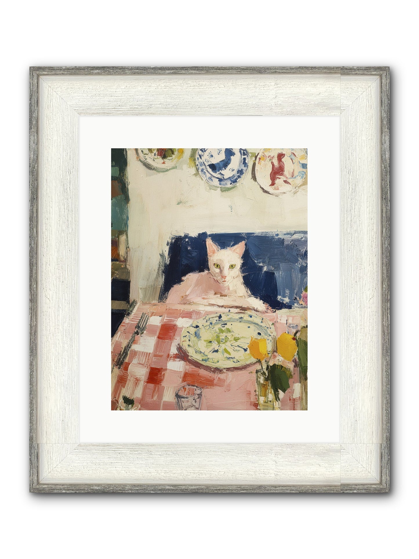 Charming Chaos Framed Print - Driftwood White 12x16