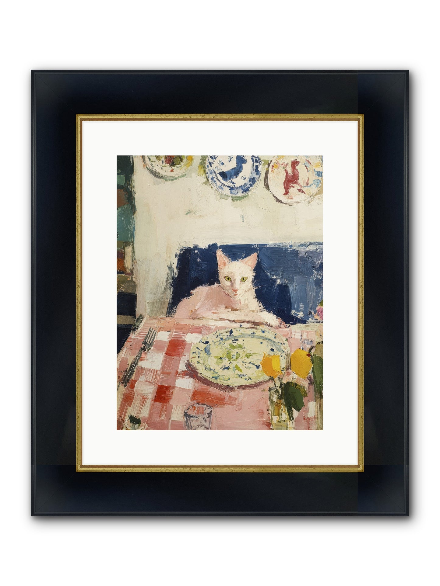 Charming Chaos Framed Print - Wide Black w/Gold 12x16