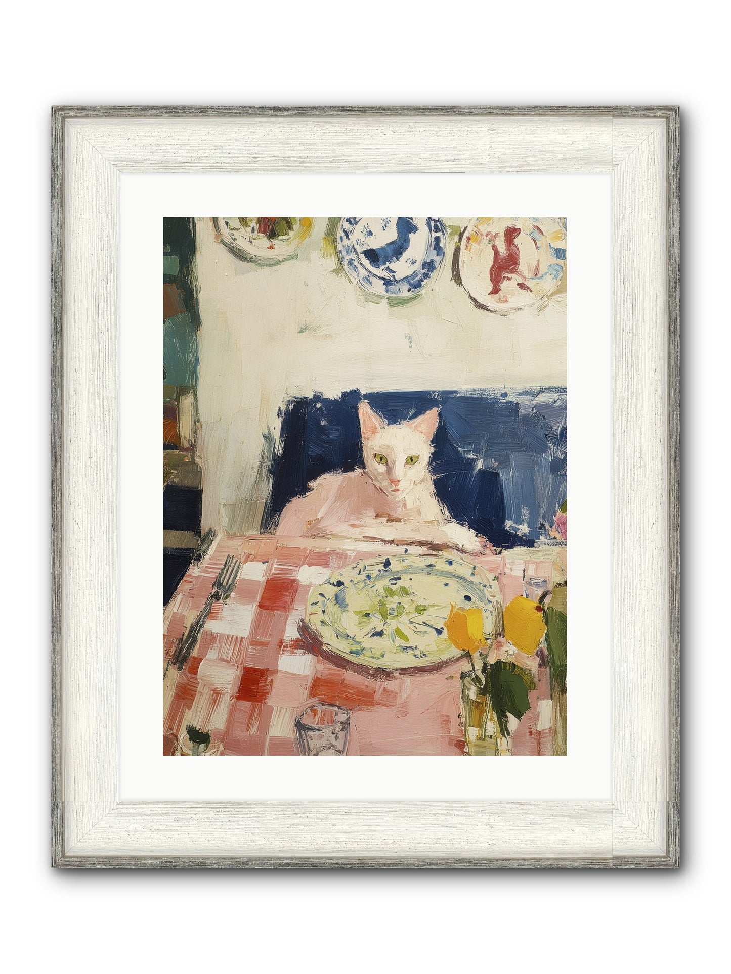 Charming Chaos Framed Print - Driftwood White 18x24