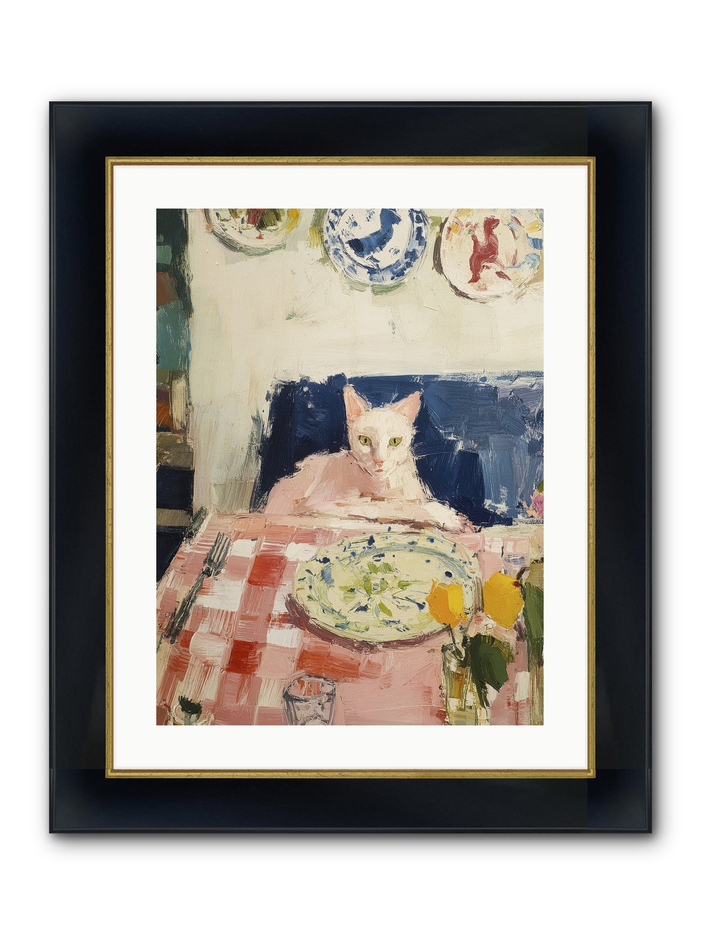 Charming Chaos Framed Print - Wide Black w/Gold 18x24