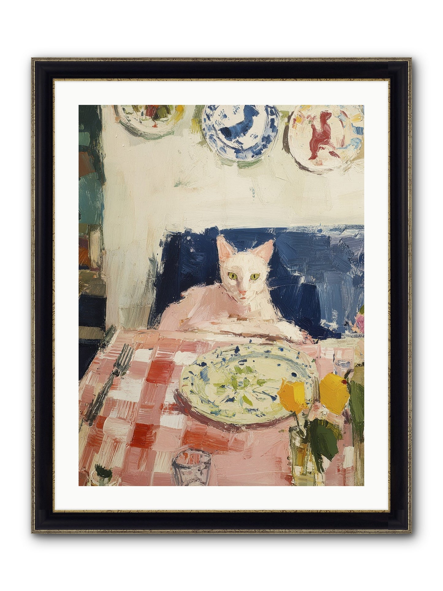 Charming Chaos Framed Print - Black & Gold 24x32