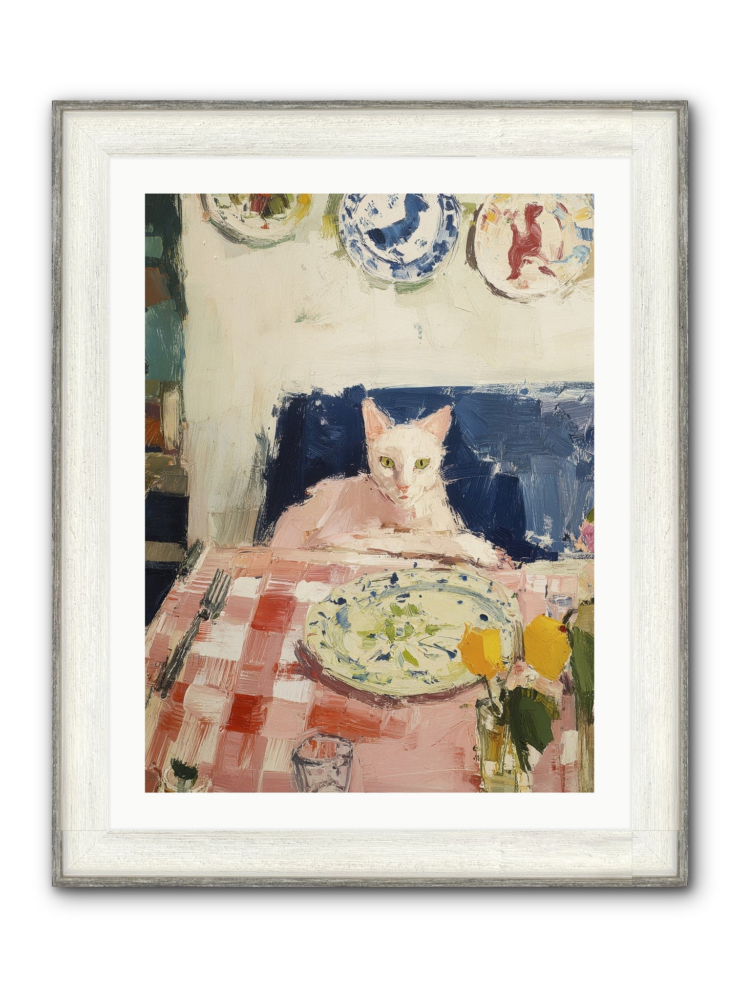 Charming Chaos Framed Print - Driftwood White 24x32