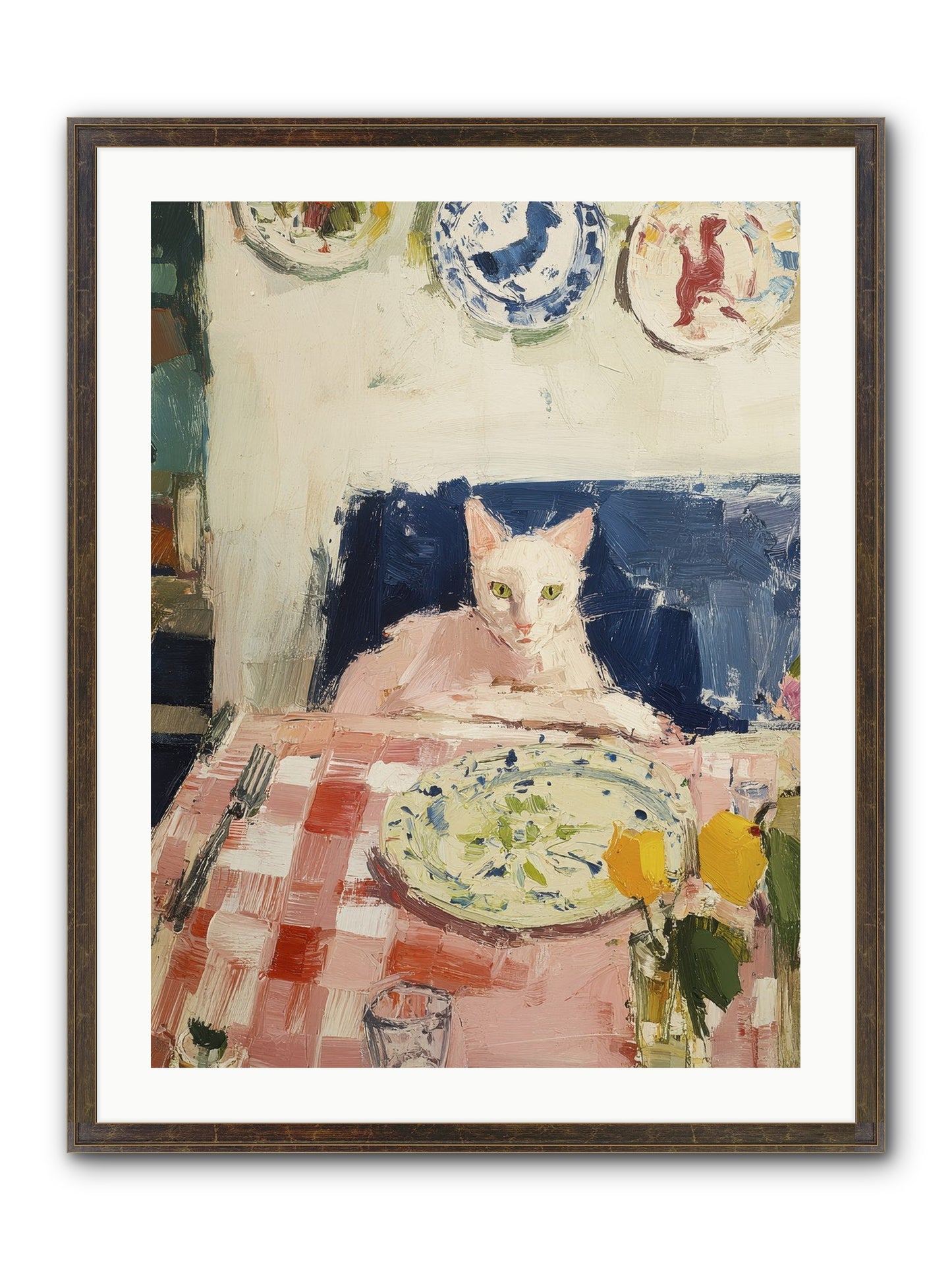Charming Chaos Framed Print - Slimwoods Black/Gold 24x32