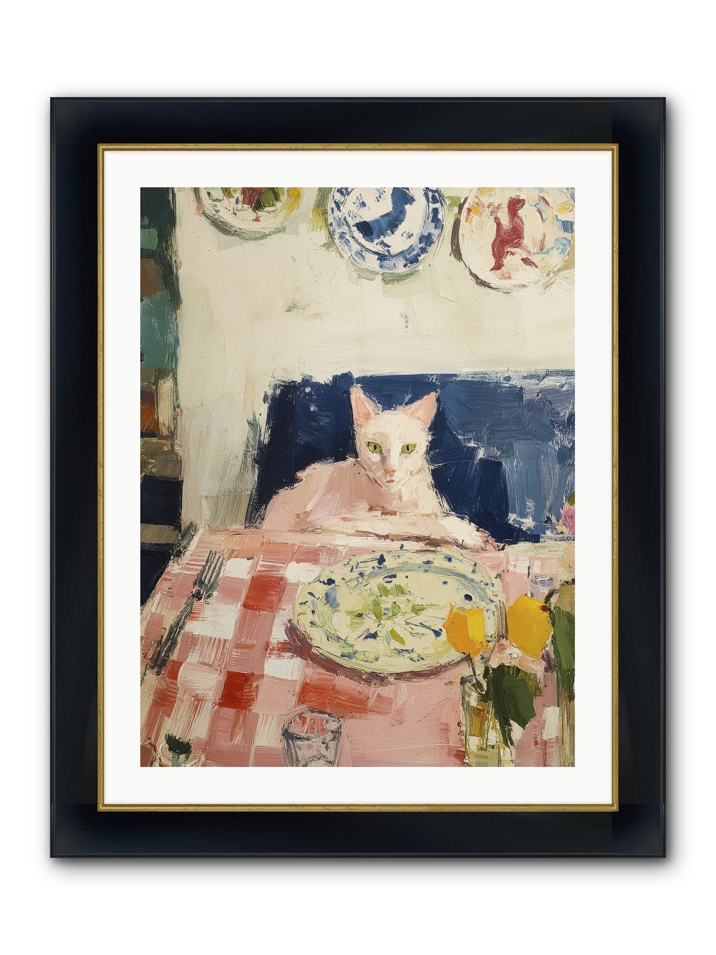 Charming Chaos Framed Print - Wide Black w/Gold 24x32