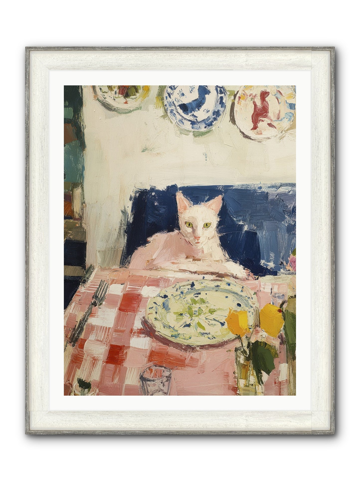 Charming Chaos Framed Print - Driftwood White 30x40