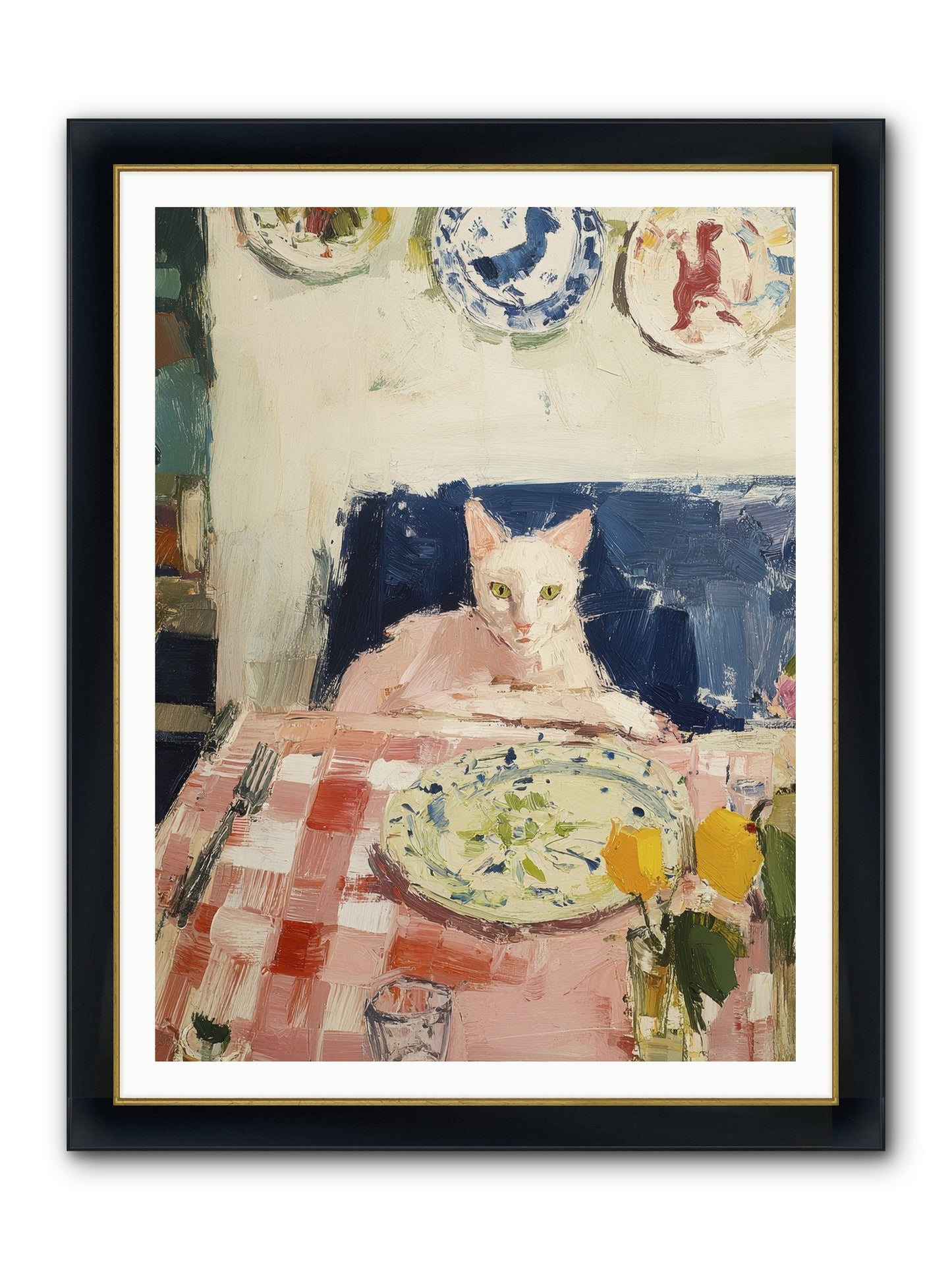 Charming Chaos Framed Print - Wide Black w/Gold 36x48