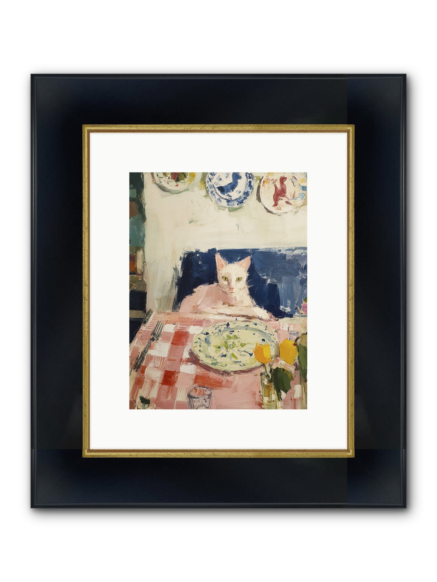 Charming Chaos Framed Print - Wide Black w/Gold 9x12