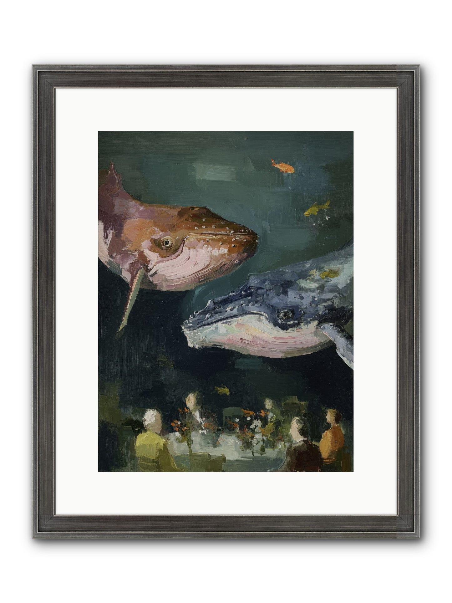 Chase The Light Framed Print - Slimwoods Black/Silver 12x16