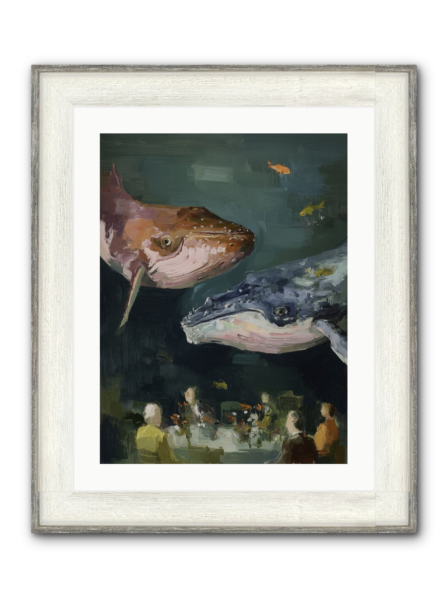 Chase The Light Framed Print - Driftwood White 18x24