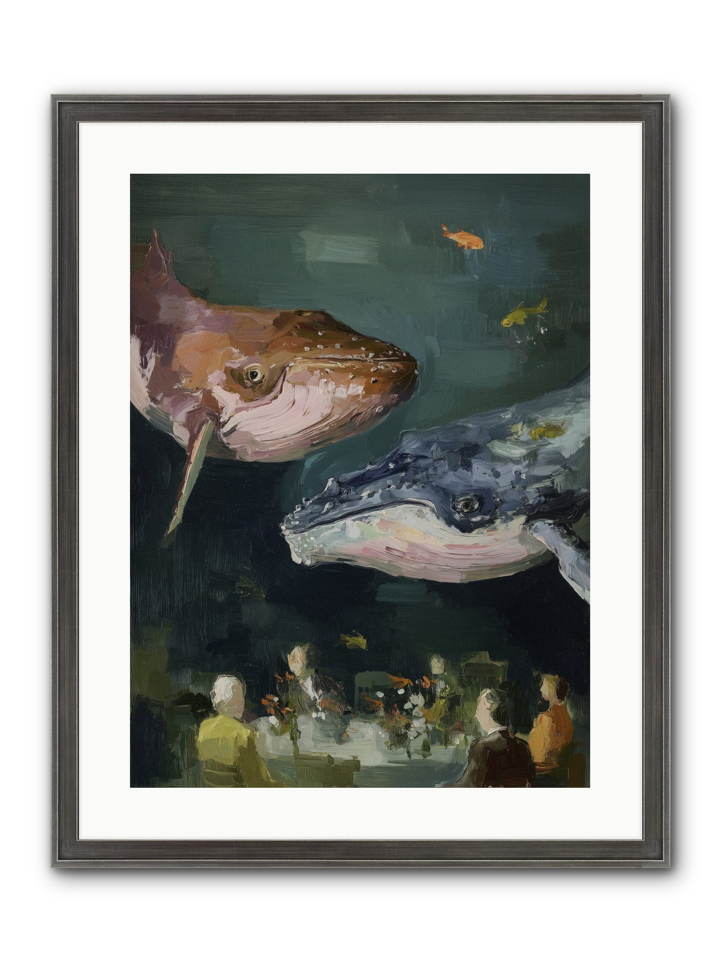 Chase The Light Framed Print - Slimwoods Black/Silver 18x24