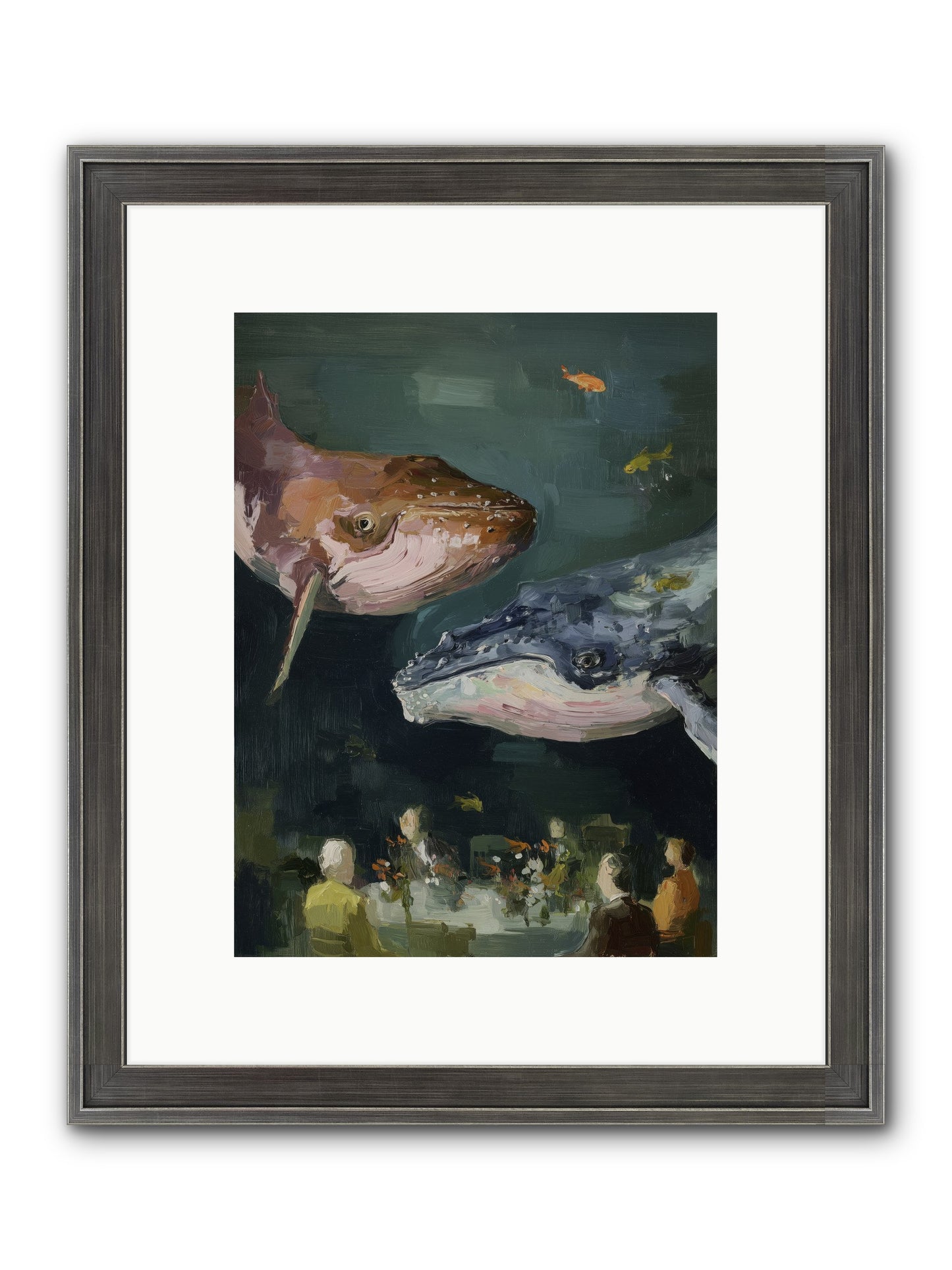 Chase The Light Framed Print - Slimwoods Black/Silver 9x12