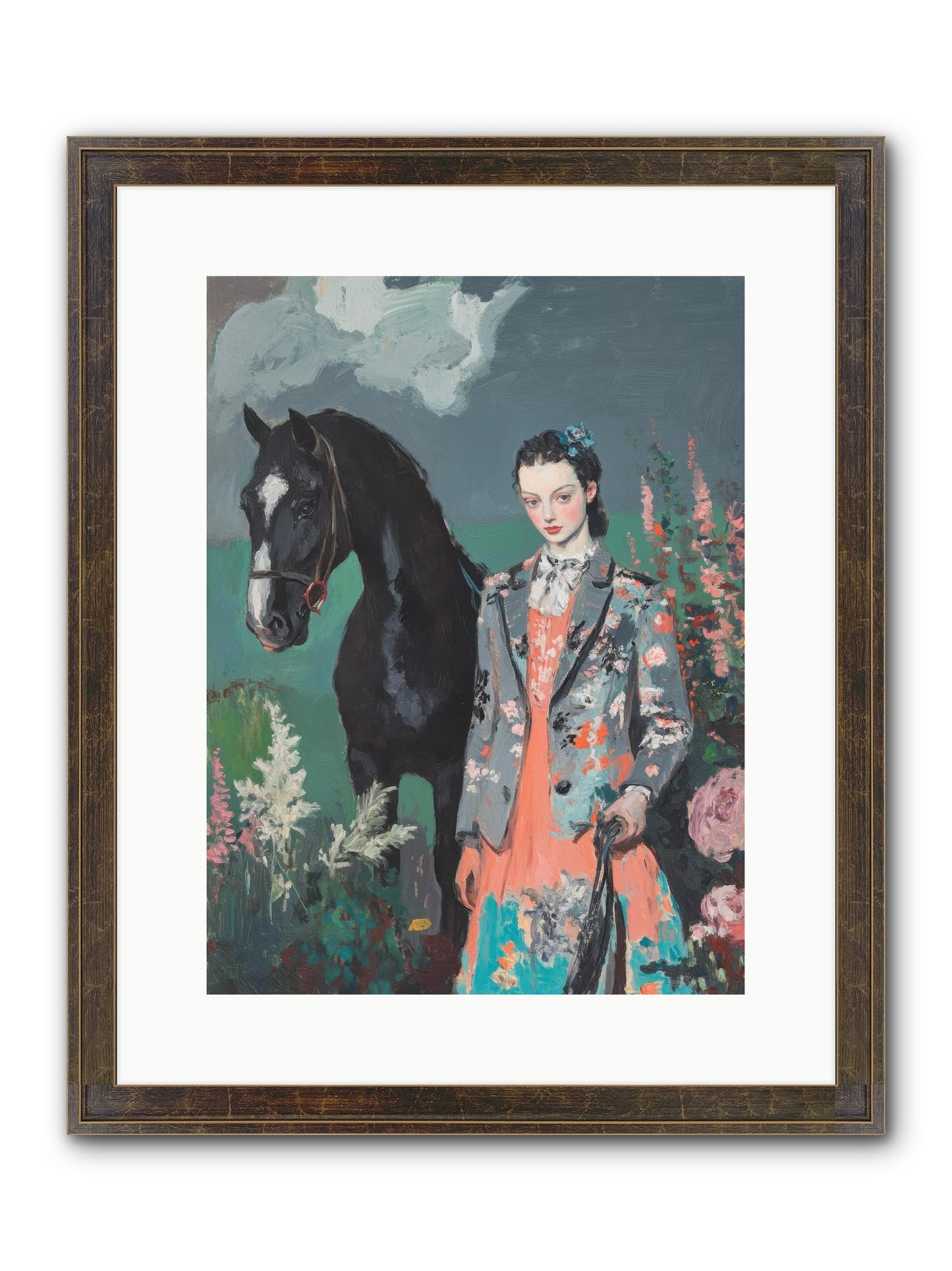 Chasing Rainbows Framed Print - Slimwoods Black/Gold 12x16