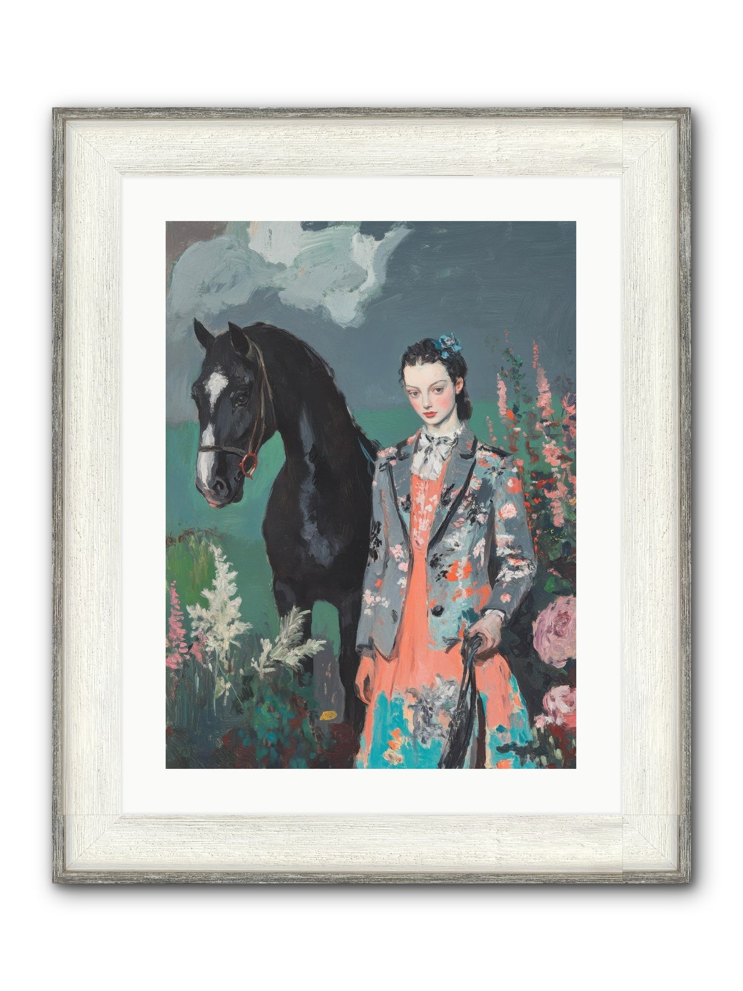 Chasing Rainbows Framed Print - Driftwood White 18x24