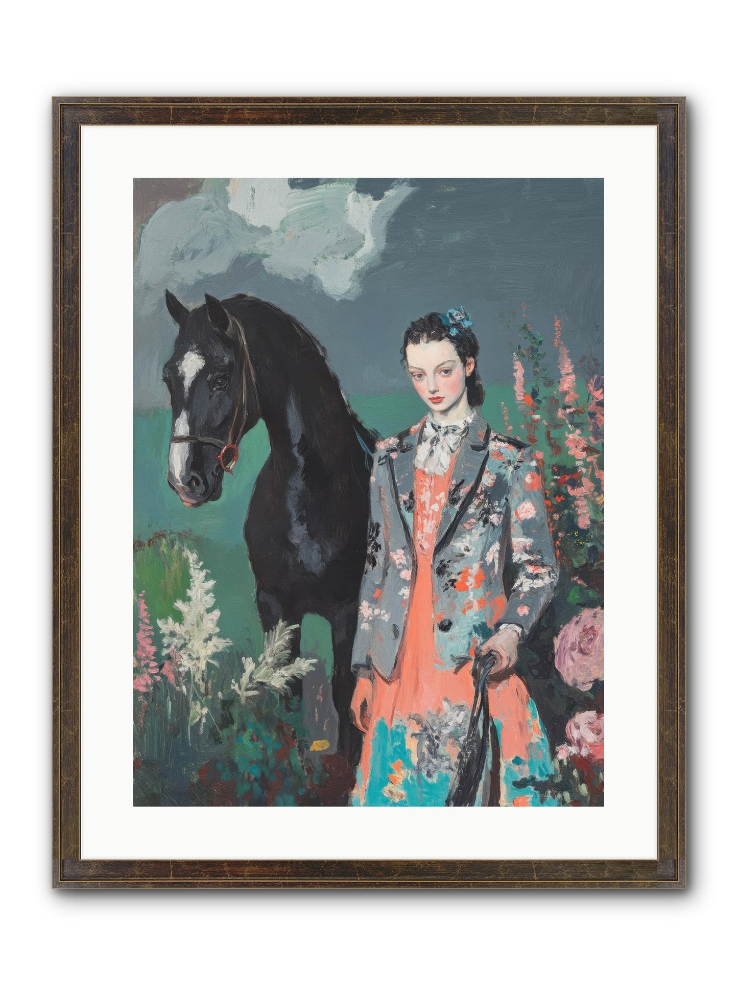 Chasing Rainbows Framed Print - Slimwoods Black/Gold 18x24