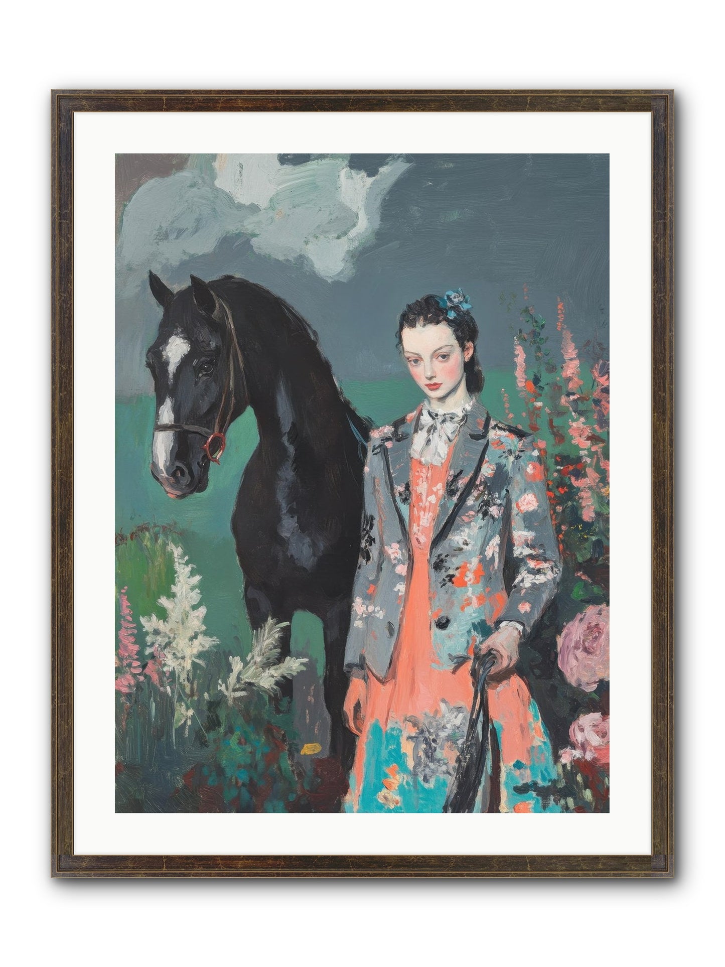 Chasing Rainbows Framed Print - Slimwoods Black/Gold 24x32