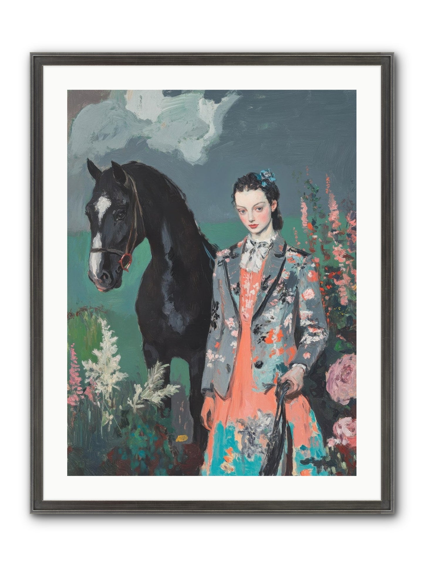 Chasing Rainbows Framed Print - Slimwoods Black/Silver 24x32