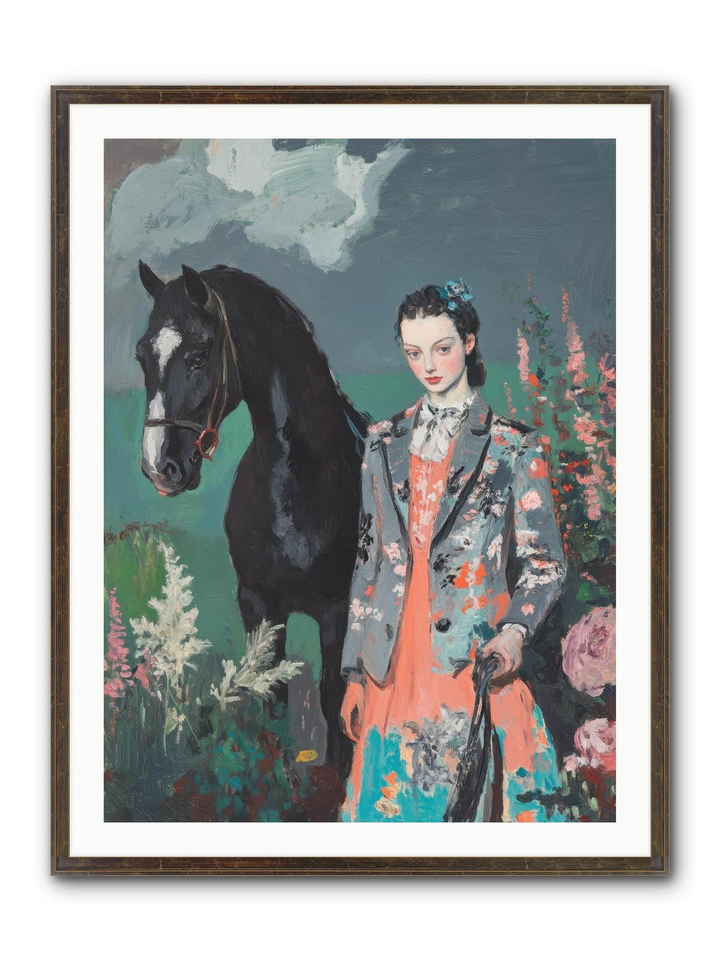 Chasing Rainbows Framed Print - Slimwoods Black/Gold 30x40