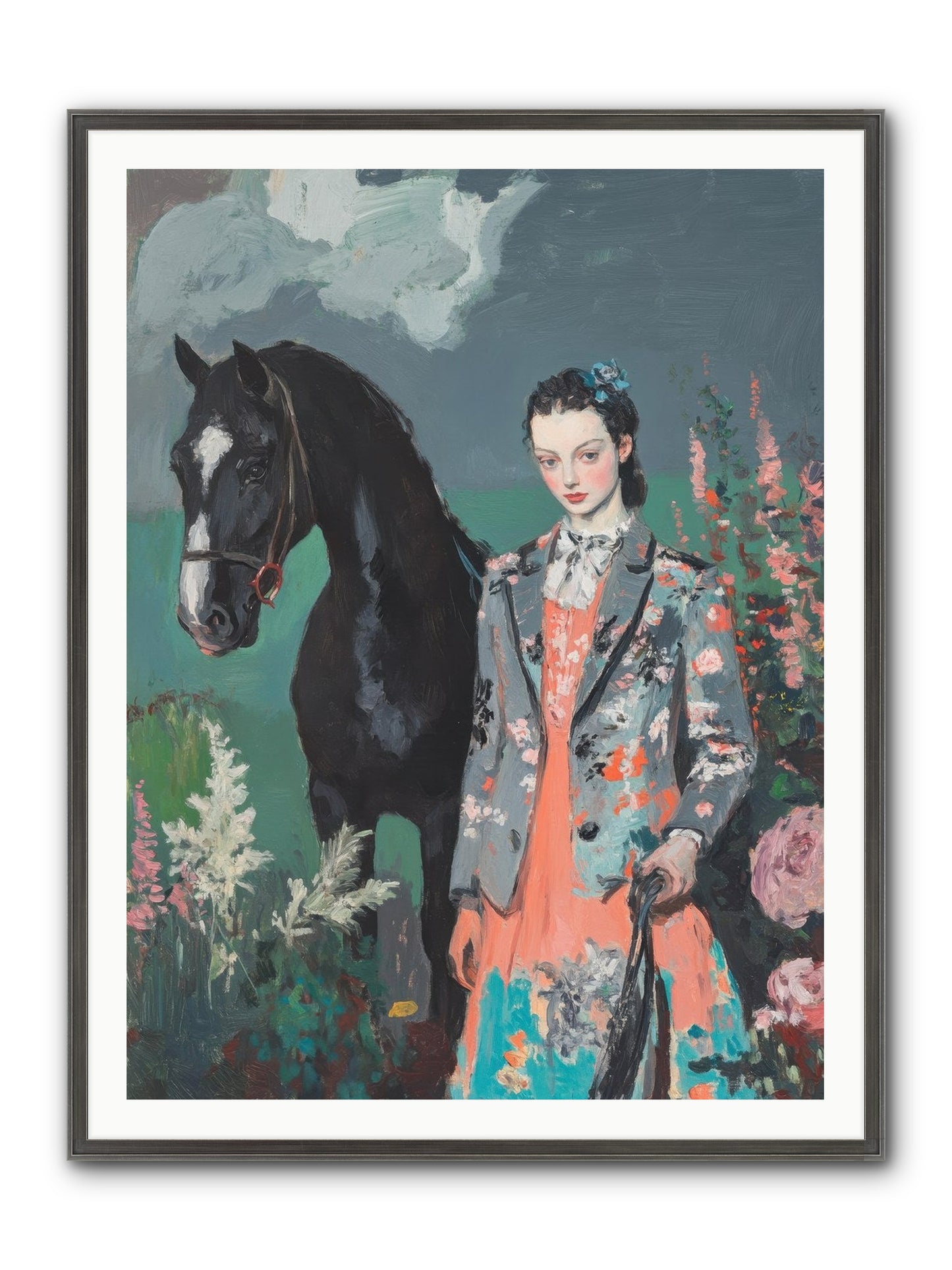 Chasing Rainbows Framed Print - Slimwoods Black/Silver 36x48