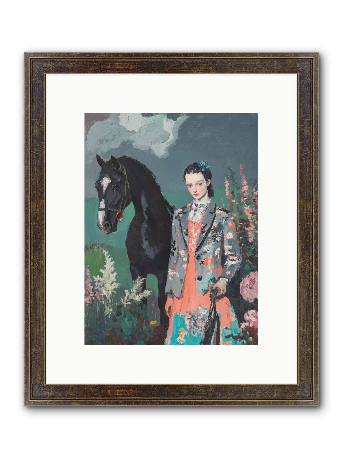 Chasing Rainbows Framed Print - Slimwoods Black/Gold 9x12