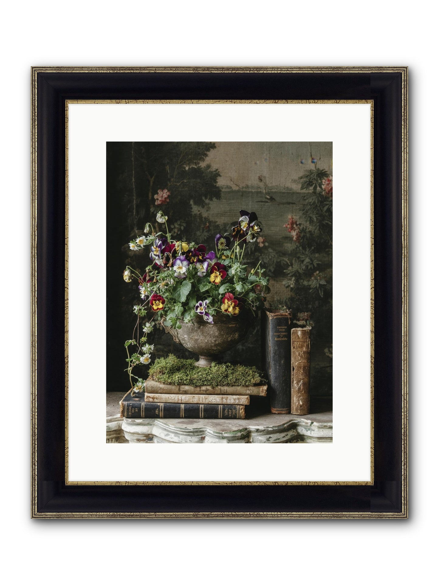 Chasing Summer Framed Print - Black & Gold 12x16