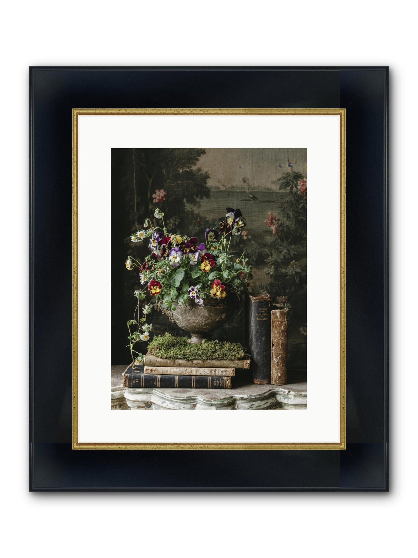 Chasing Summer Framed Print - Wide Black w/Gold 12x16