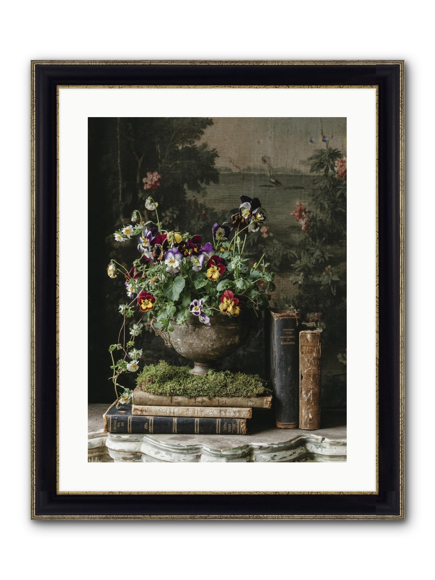Chasing Summer Framed Print - Black & Gold 18x24